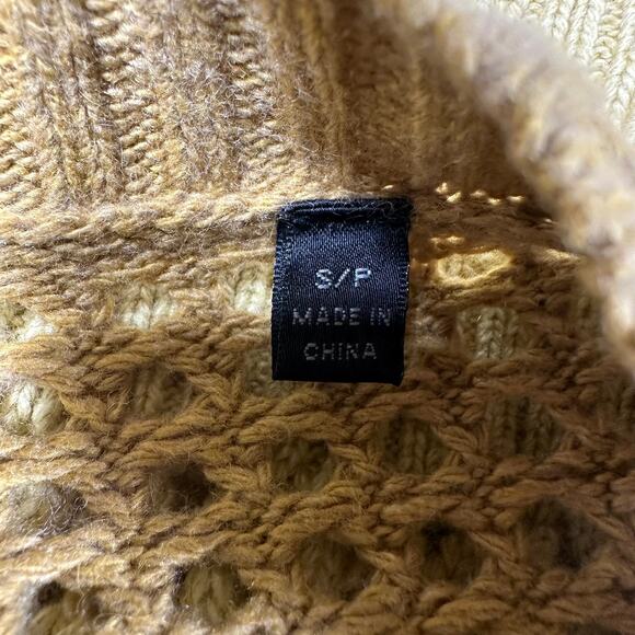 ATM Anthony Thomas Melillo NWT Ombre Open Stitch Cardigan Sweater Size S Yellow - Picture 5 of 10